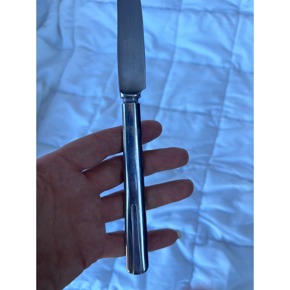 Vintage Belaire Rosco Stainless USA Dinner Knife Silver Silverware